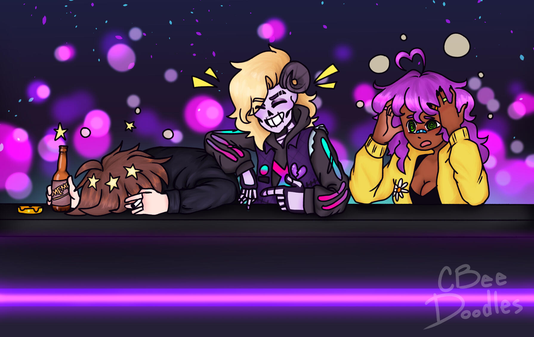 Drinks with friends Commission